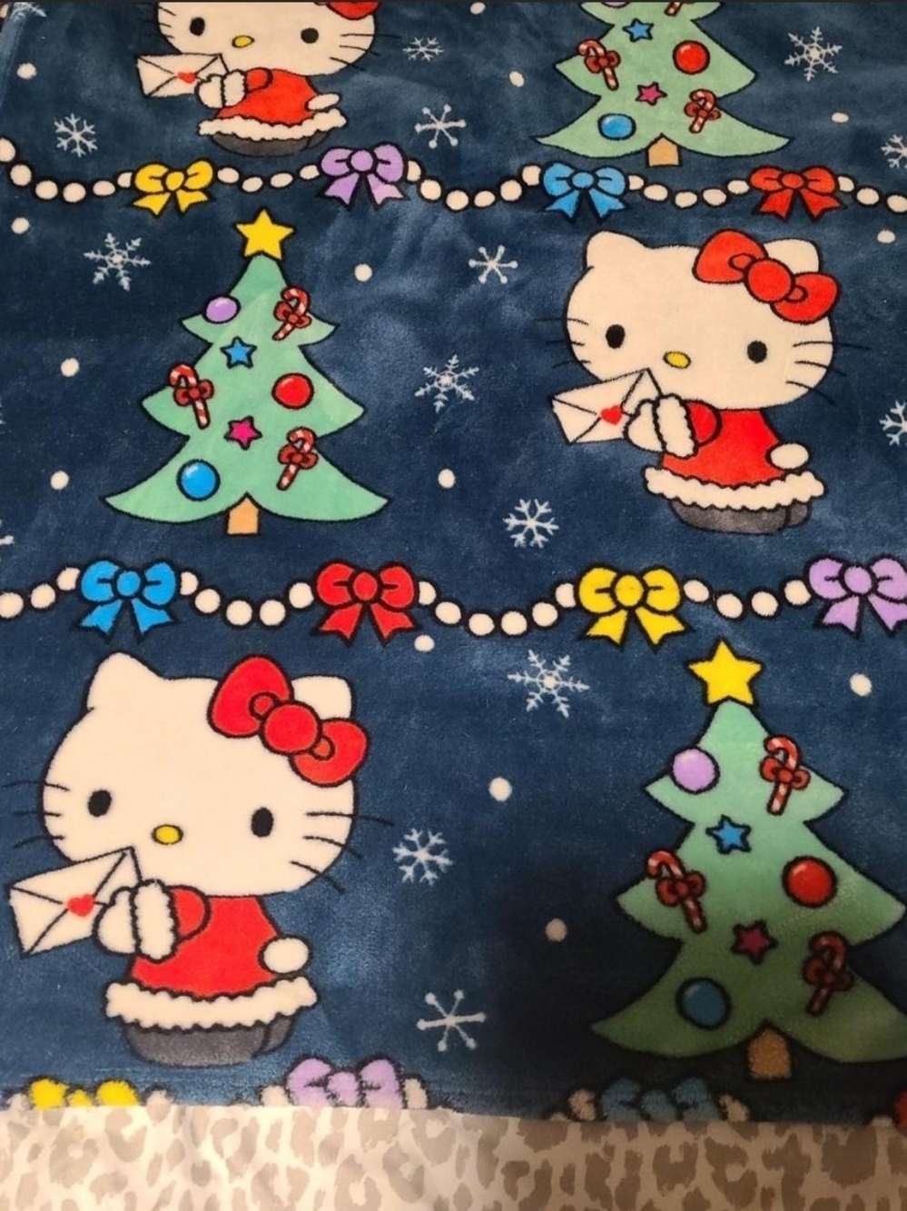 Hello Kitty Kids Christmas Pajama Set - Navy Blue
